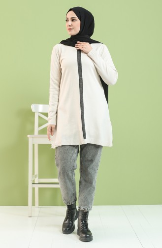 Triko Tunik 55325J-01 Krem