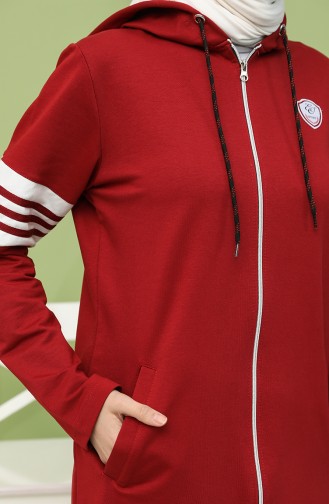 Kapüşonlu Eşofman Takım 1040S-04 Bordo