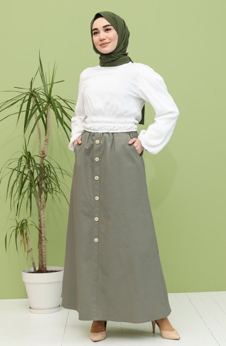 Khaki Skirt 1008-01