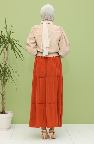 Brick Red Skirt 8225-05