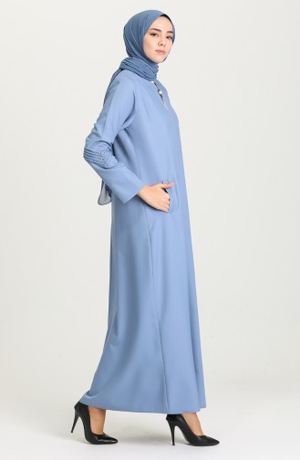 Blue Abaya 1579-02