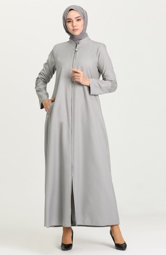 Light Gray Abaya 1579-07