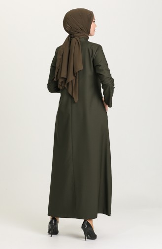 Khaki Abaya 1579-08