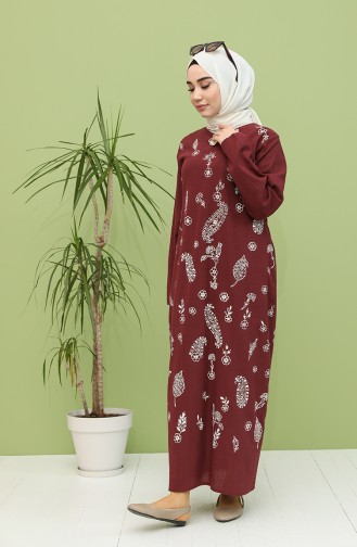 Robe Hijab Plum 2727-08