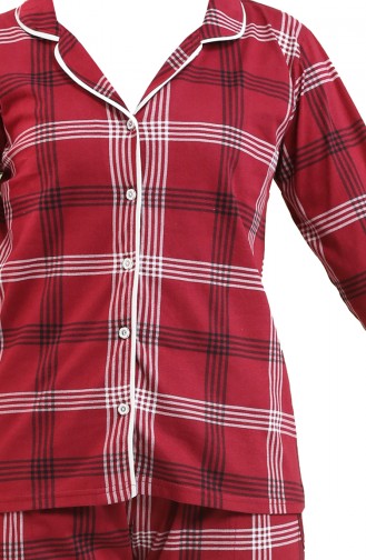 Claret red Pyjama 2718-01