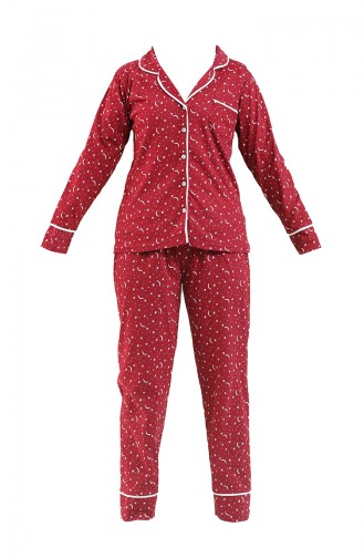 Weinrot Pyjama 2728