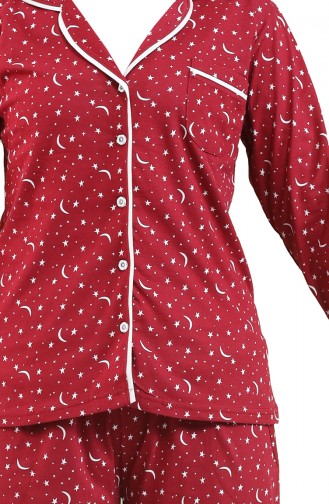 Claret red Pyjama 2728