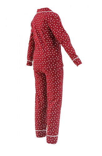 Claret red Pyjama 2729