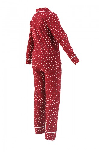 Bayan Pijama Takımı 2729 Bordo