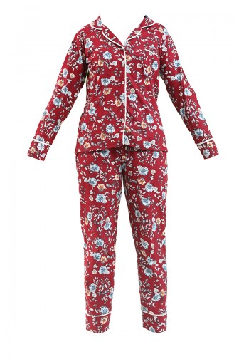 Bayan Pijama Takımı 2731 Bordo