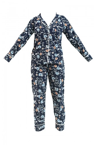 Dunkelblau Pyjama 2732