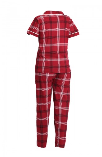 Weinrot Pyjama 2806