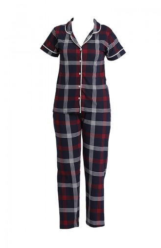 Dunkelblau Pyjama 2807