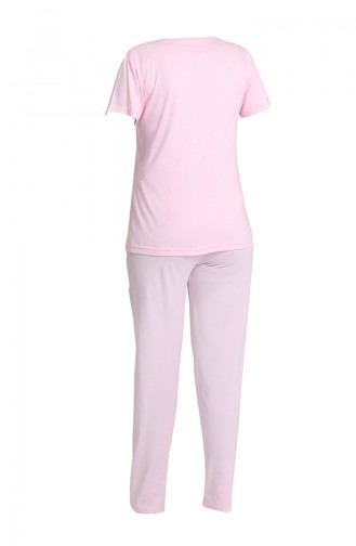 Bayan Pijama Takımı 3307 Pembe