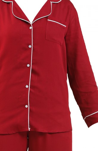 Claret red Pyjama 1544-01