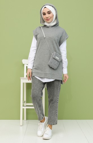 Gray Sweater Vest 2103-01