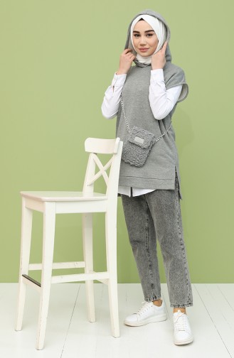 Gray Sweater Vest 2103-01