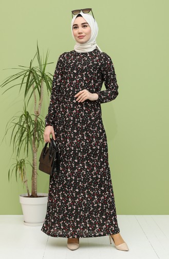 Black Hijab Dress 1111-01