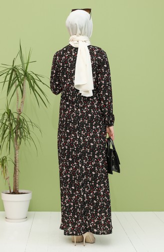 Black Hijab Dress 1111-01