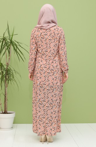 Powder Hijab Dress 1111-02