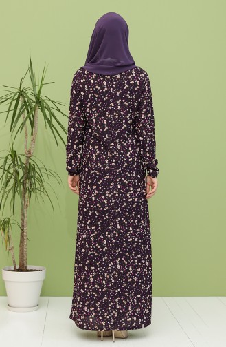 Lila Hijab Kleider 1111-06