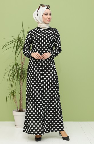 Black Hijab Dress 3333-01