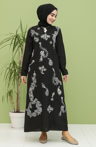 Robe Hijab Noir 5004-01