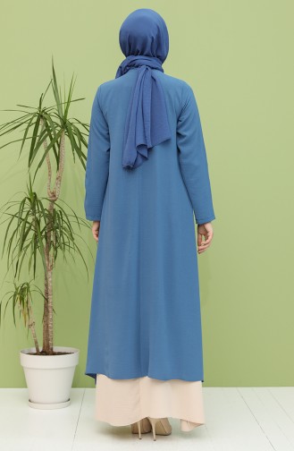 Indigo Hijab Dress 6550-04