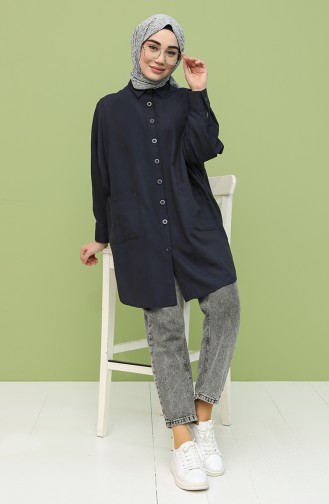 Navy Blue Tuniek 2533-04