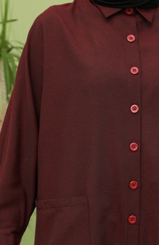 Oversize Cepli Tunik 2533-05 Bordo