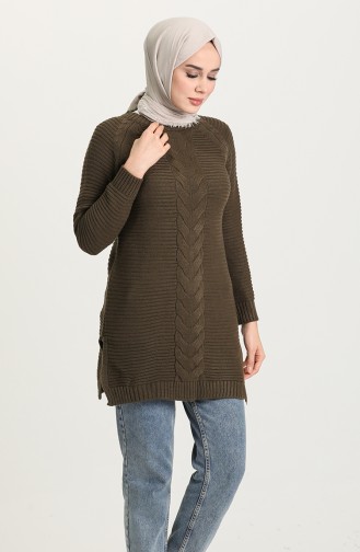 Triko Tunik 55316B-02 Haki