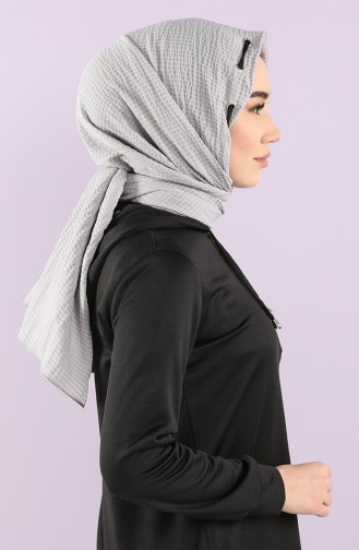 Light Gray Sjaal 1001-15