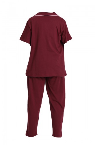 Weinrot Pyjama 202063-01