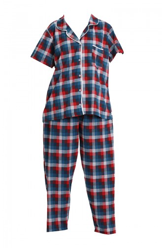 Dunkelblau Pyjama 202065-01