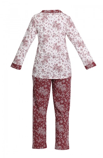 Claret Red Pajamas 1349-03