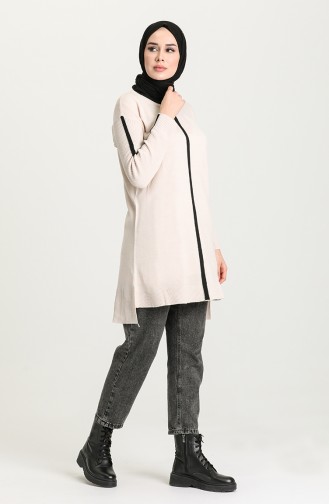 Triko Tunik 55325-06 Krem