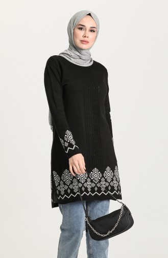 Triko Tunik 55325F-01 Siyah