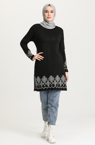 Triko Tunik 55325F-01 Siyah