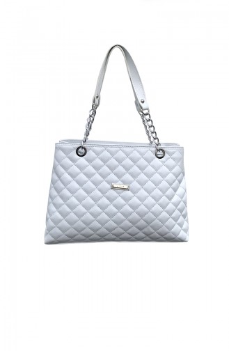 White Shoulder Bag 8001-14