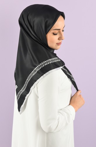 Karaca Twill Eşarp 90776-03 Gri Siyah