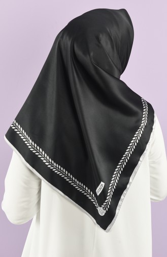 Karaca Twill Eşarp 90776-03 Gri Siyah