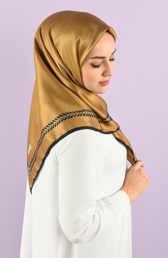 Karaca Twill Eşarp 90776-08 Siyah Gold