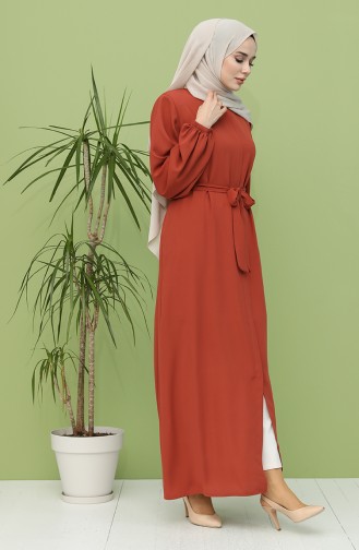 Brick Red Abaya 5084-02