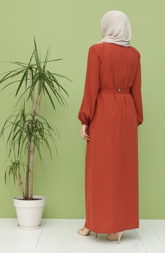 Brick Red Abaya 5084-02