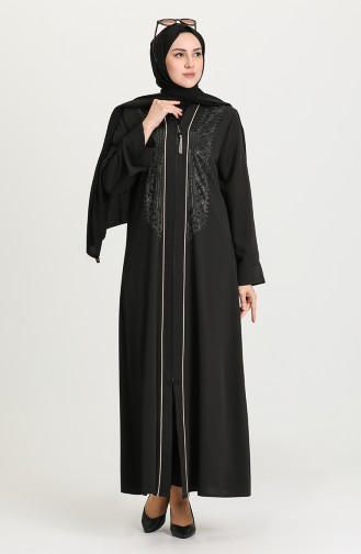 Black Abaya 1588-08