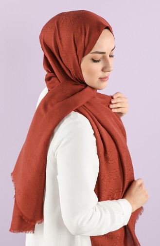 Soft Jakarlı Şal 15250-06 Taba