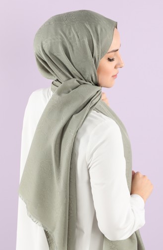 Soft Jakarlı Şal 15250-09 Çağla Yeşili