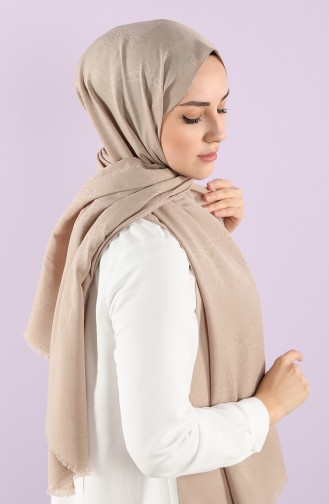 Soft Jakarlı Şal 15250-17 Taş