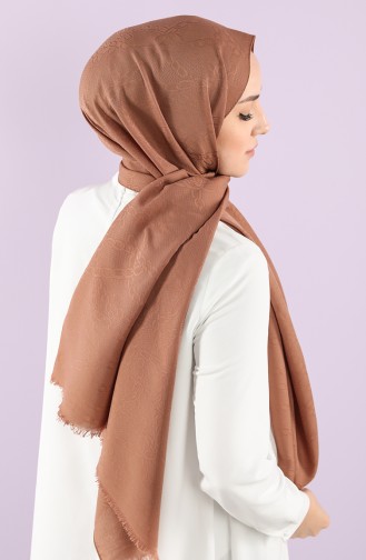 Soft Jakarlı Şal 15250-20 Camel