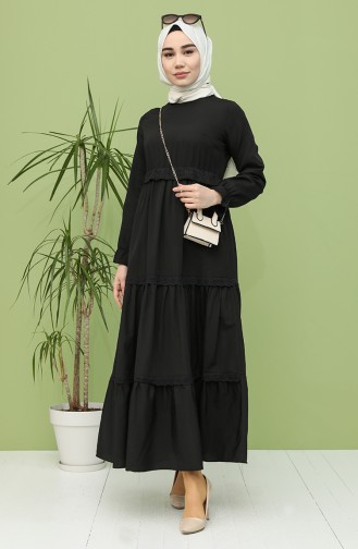 Robe Hijab Noir 4352-01